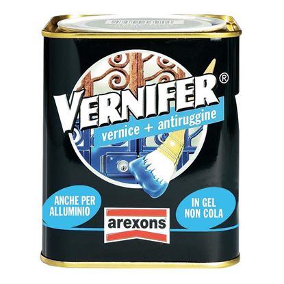 Immagine di VERNIFER SMALTO ANTIRUGGINE,  CON VERNICE DI FINITURA. IN GEL,  750 ML,  COLORE NOCCIOLA BRILLANTE