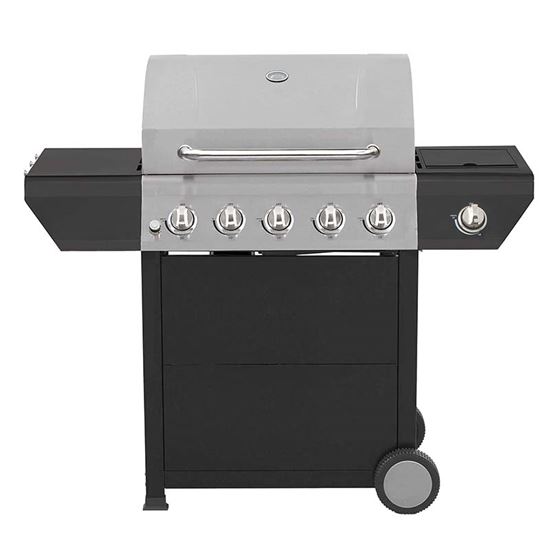 Immagine di BARBECUE A GAS 5 FUOCHI CON  FORNELLO LATERALE