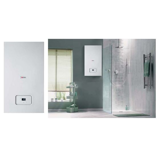 Immagine di CALDAIA MURALE SAUNIER DUVAL THEMATEK CONDENSING 25 KW, CONDENSAZIONE, CLASSE AA, METANO