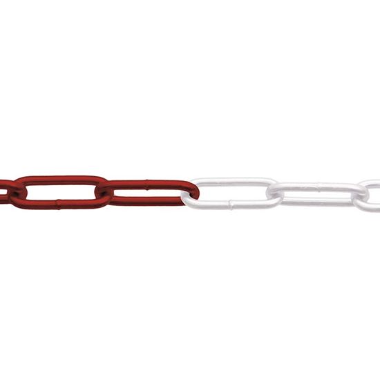 Immagine di CATENA GENOVESE MAGLIA LUNGA, NON SALDATA, 5 MM, BIANCO ROSSA