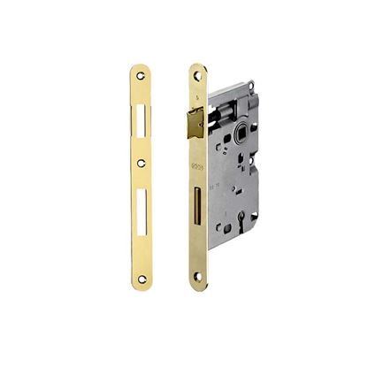 Immagine di SERRATURA PATENT, INTERASSE 90, FRONTALE 22, BORDO TONDO, BRONZATO, ENTRATA 40