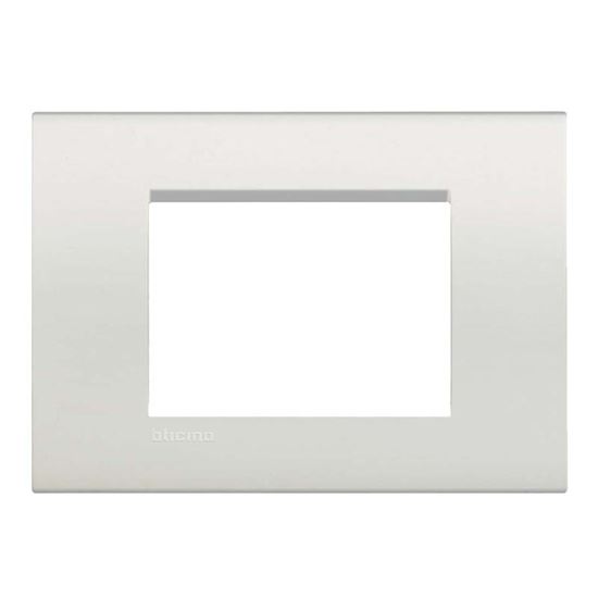 Immagine di PLACCA 3 POSTI, SERIE LIVING INT&LIGHT, BIANCA