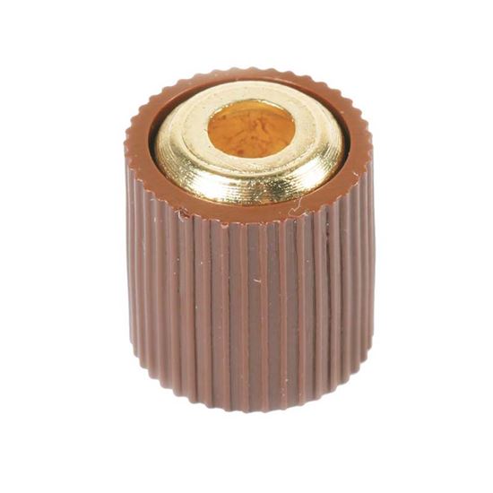 Immagine di 12 SOSTEGNI PER RIPIANI DA AVVITARE, CON GOMMA ANTI-SCIVOLO, COLORE MARRONE