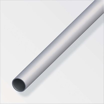 Immagine di TUBO TONDO, ALLUMINIO ARGENTO, 2 MT,  6X1,0 MM