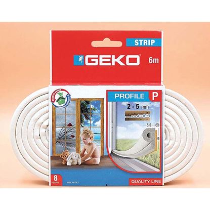 Immagine di PARASPIFFERI ADESIVO, PER PORTE E FINESTRE, IN GOMMA, BIANCO