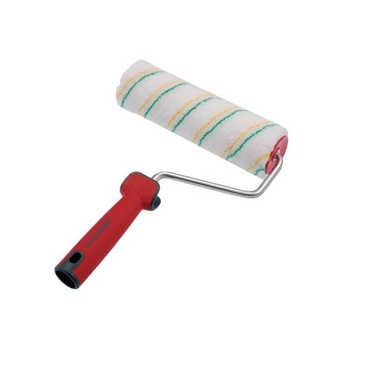 Immagine di RULLO POLIESTERE TEXTURIZZATO, GIALLO/VERDE, MANICO SOFT TOUCH SFILABILE, 22 CM